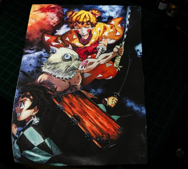 Tanjiro, Inosuke, and Zenitsu Vibrant Anime Print on Canvas - 13" x 19" | Demon Slayer Artwork - Image 2