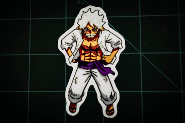 Gear 5 Luffy (Sun God Luffy) | King of the Pirates | Straw Hat Pirates | One Piece Vinyl/Waterproof Stickers
